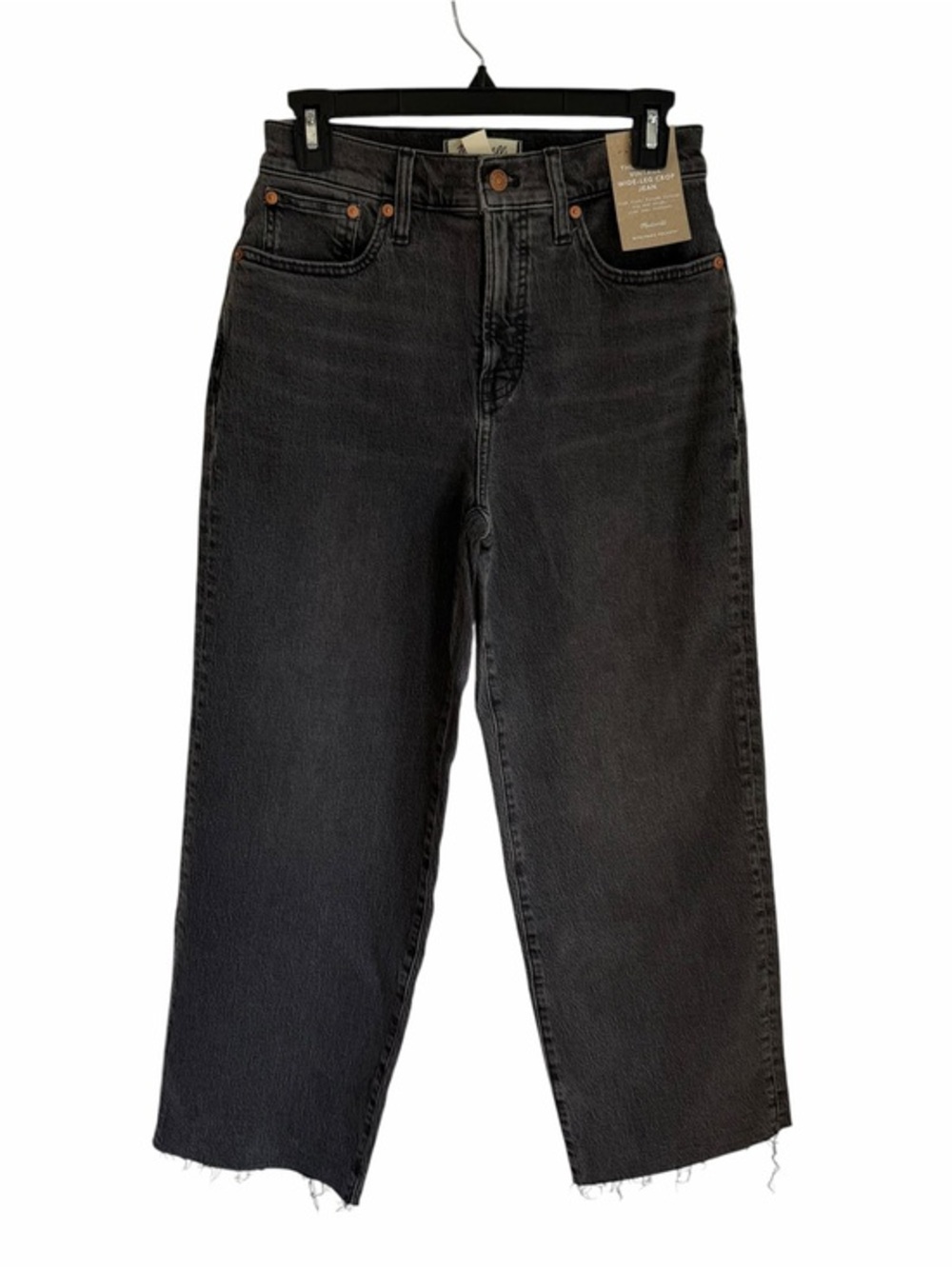 NWT Madewell the perfect vintage wide leg crop jeans Size 26